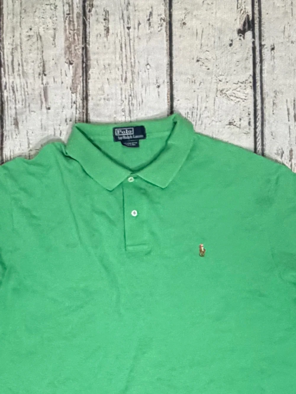 Polo Ralph Lauren Green Golf Tennis Preppy Short Sleeve Shirt Men's